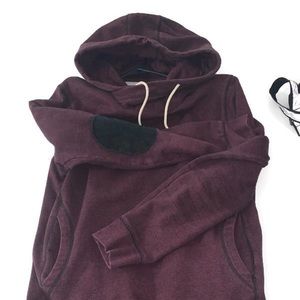 Long sleeve maroon hoodie